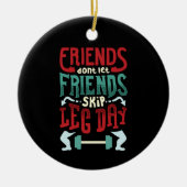Workout-Gym-Geschenk Keramik Ornament (Vorne)