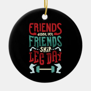 Workout-Gym-Geschenk Keramik Ornament