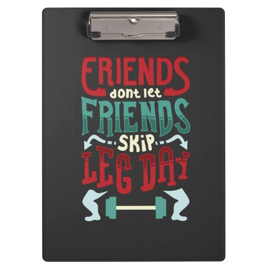 Workout-Gym-Geschenk Klemmbrett (Vorderseite)