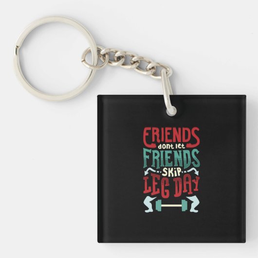 Workout-Gym-Geschenk Schlüsselanhänger (Vorderseite)