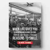 Workout Gym Motivierend Fotoplatte (Vorderseite)