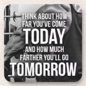 Workout Gym Motivierend Untersetzer (Vorderseite)