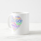 Workout-Herz - Crossfit-Inspirierte Tasse (Vorderseite Links)