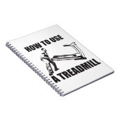 Workout Humor - How to Use A Treadmill Notizblock (Rechte Seite)