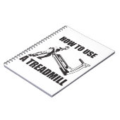 Workout Humor - How to Use A Treadmill Notizblock (Linke Seite)