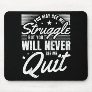 Workout I Motivationskampf Gym Sprüche Kampf Mousepad