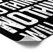 Workout If You Change Nothing Gym Insrational Wome Poster (Ecke)