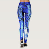 Workout in Light Blue und Dark Blue Quality Leggings (Rückseite)