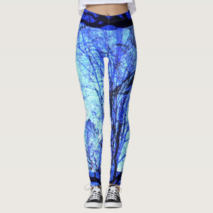 Workout in Light Blue und Dark Blue Quality Leggings