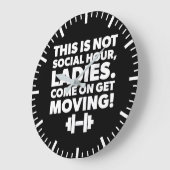 Workout-Inspiration für Frauen - Mobilität - Fitne Große Wanduhr (Winkel)