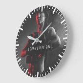 Workout-Inspiration für Frauen - Zerreißen Sie jed Große Wanduhr (Winkel)