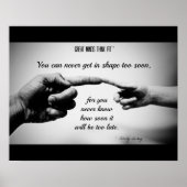 Workout Inspiration für Vater Poster (Vorne)