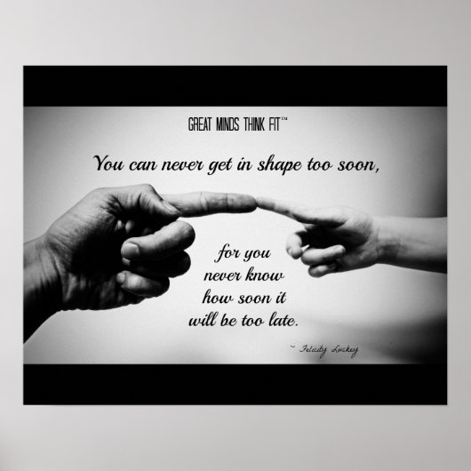 Workout Inspiration für Vater Poster (Vorne)