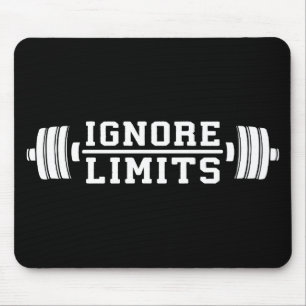Workout Inspiration - Ignore Limits - Motivierend Mousepad
