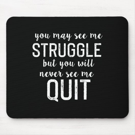 Workout Inspiration Motivierend Sprichwort Männer  Mousepad (Vorne)