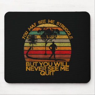 Workout-Inspiration Motivierender Spruch für Männe Mousepad