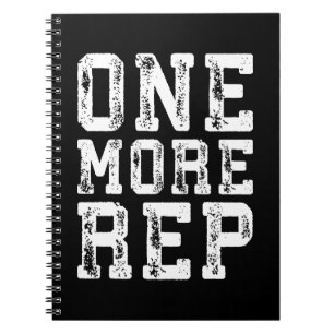 Workout-Inspiration - Noch ein Rep - Motivierend Notizblock