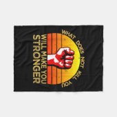 Workout Insration Motivational Saying Men Women  Fleecedecke (Vorderseite (Horizontal))