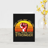 Workout Insration Motivational Saying Men Women  Karte (Gelbe Blume)