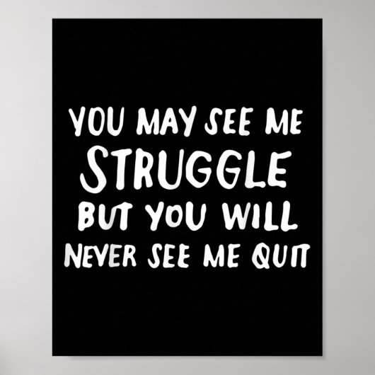 Workout Insration Motivational Saying Men Women  Poster (Vorne)