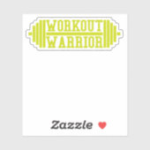 Workout-Krieger Aufkleber (Blatt)