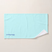 Workout-Logo-Aqua Badhandtuch Set (Handtuch)