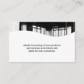 Workout-Logo | Business Card für das Training Visitenkarte (Rückseite)