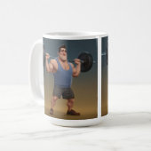 Workout Man Kaffeetasse (Vorderseite Links)