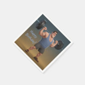 Workout Man Serviette (Ecke)