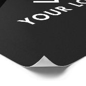 Workout-Marketing für Gymnastik-Foto-Schwarz-Gelb- Poster (Ecke)