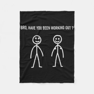 Workout Meme Lift Funny Gym und Bodybuilding Sayin Fleecedecke