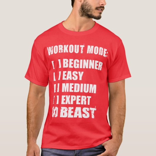 Workout-Modus - SCHLIESSEN T-Shirt (Vorderseite)