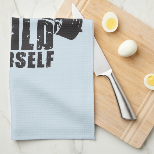 Workout Motivation - Bauen Sie sich selbst - Barbe Handtuch (Viertel Falte)