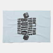 Workout Motivation - Bauen Sie sich selbst - Barbe Handtuch (Horizontal)