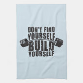 Workout Motivation - Bauen Sie sich selbst - Barbe Handtuch (Vertikal)