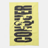 Workout Motivation - CONQUER Geschirrtuch (Vertikal)