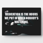 Workout-Motivation - Dedication Fotoplatte (Vorderseite)