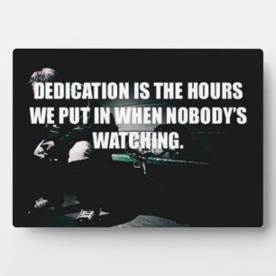 Workout-Motivation - Dedication Fotoplatte