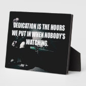 Workout-Motivation - Dedication Fotoplatte (Seite)