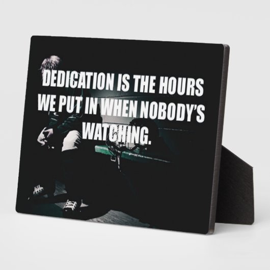 Workout-Motivation - Dedication Fotoplatte (Seite)