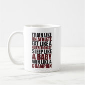 Workout Motivation - Gewinnen Sie wie ein Champion Kaffeetasse (Links)