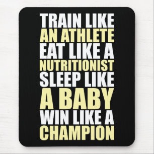 Workout Motivation - Gewinnen Sie wie ein Champion Mousepad