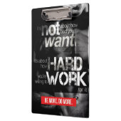 Workout Motivation - hart arbeiten Klemmbrett (Links)
