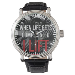 Workout-Motivation - ICH HEBE Armbanduhr