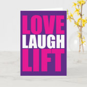 Workout-Motivation - Ich LIFTWorkout-Motivation -  Karte (Gelbe Blume)