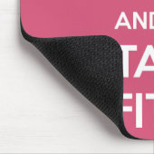 Workout Motivation - Keep Calm and Stay Fit Mousepad (Ecke)