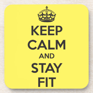 Workout Motivation - Keep Calm and Stay Fit Untersetzer
