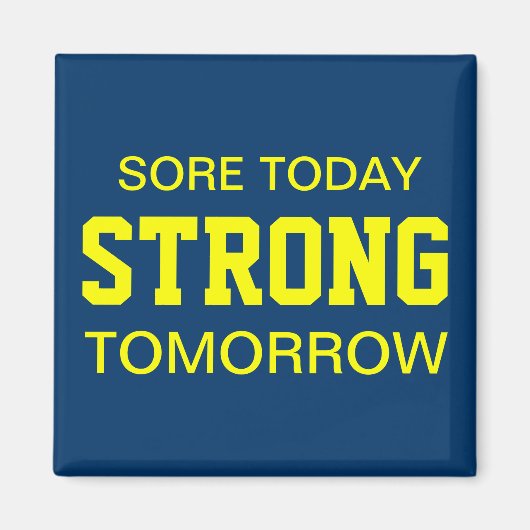 Workout-Motivation Magnet (Vorne)