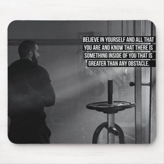Workout-Motivation Mousepad (Vorne)