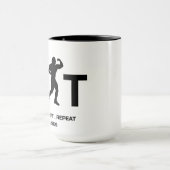 Workout Motivation Mug - LIFT and Train Hard Tasse (Zentrum)